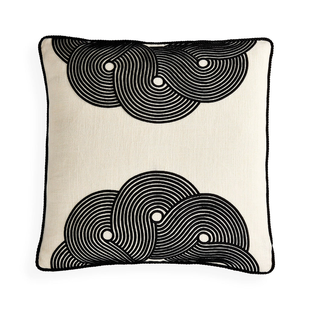 Pompidou B&W Half Circles Cushion