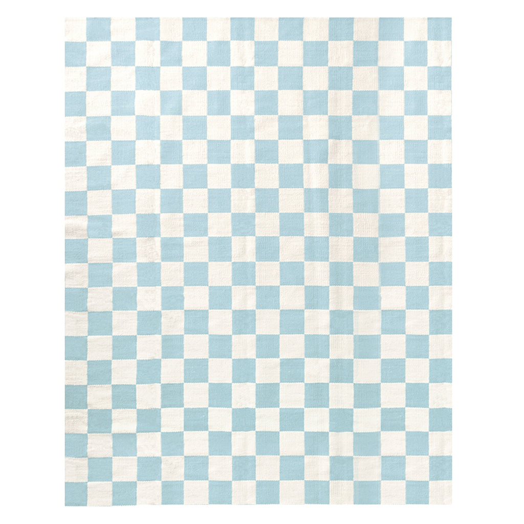 Checkerboard Medium Scale Flatweave Rug
