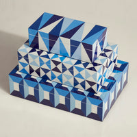 sorrento lacquer box collection stacked - styled view