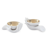 salt pepper cellars - front view
