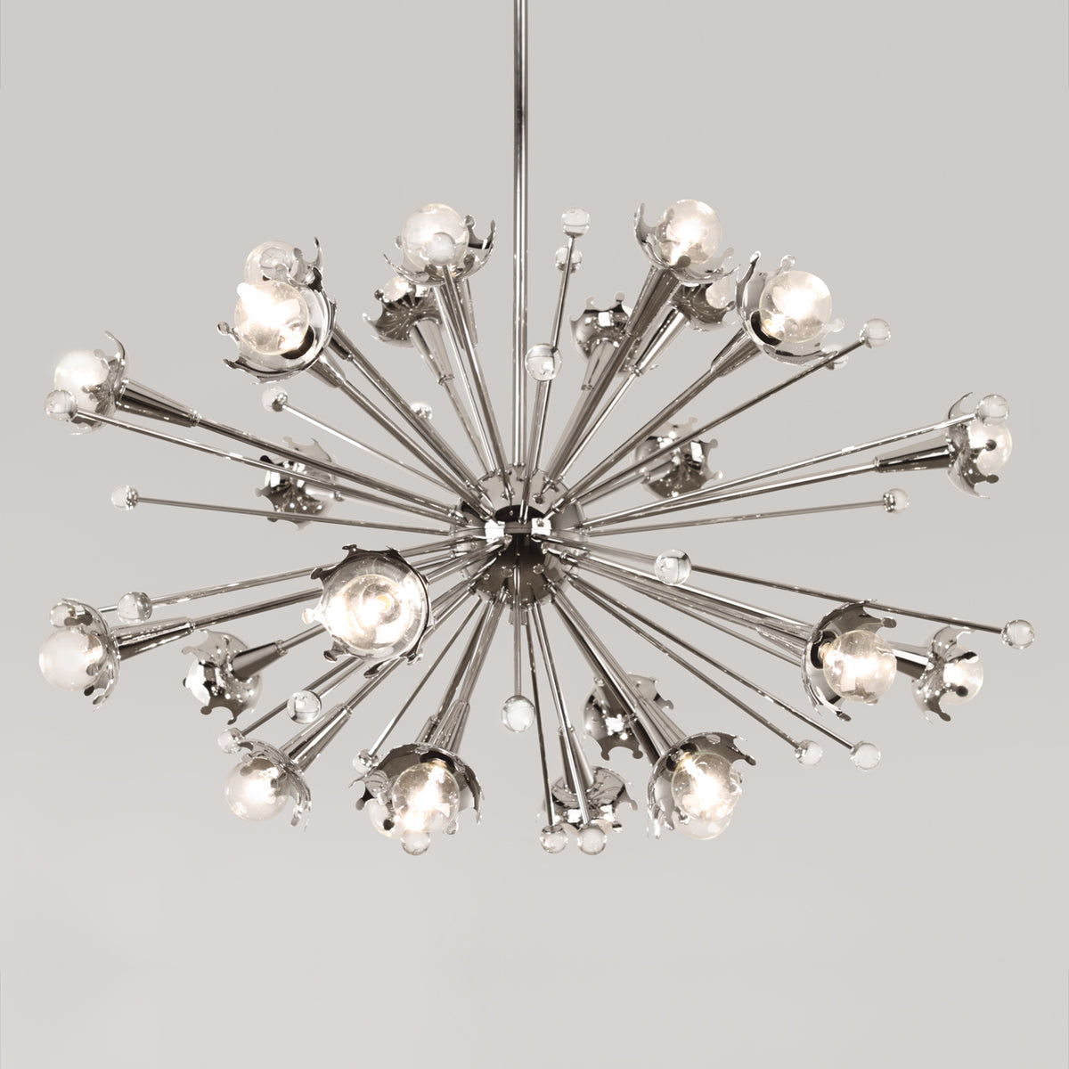 sputnik chandelier nickel - front view