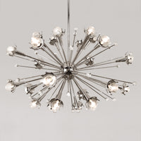 sputnik chandelier nickel - front view