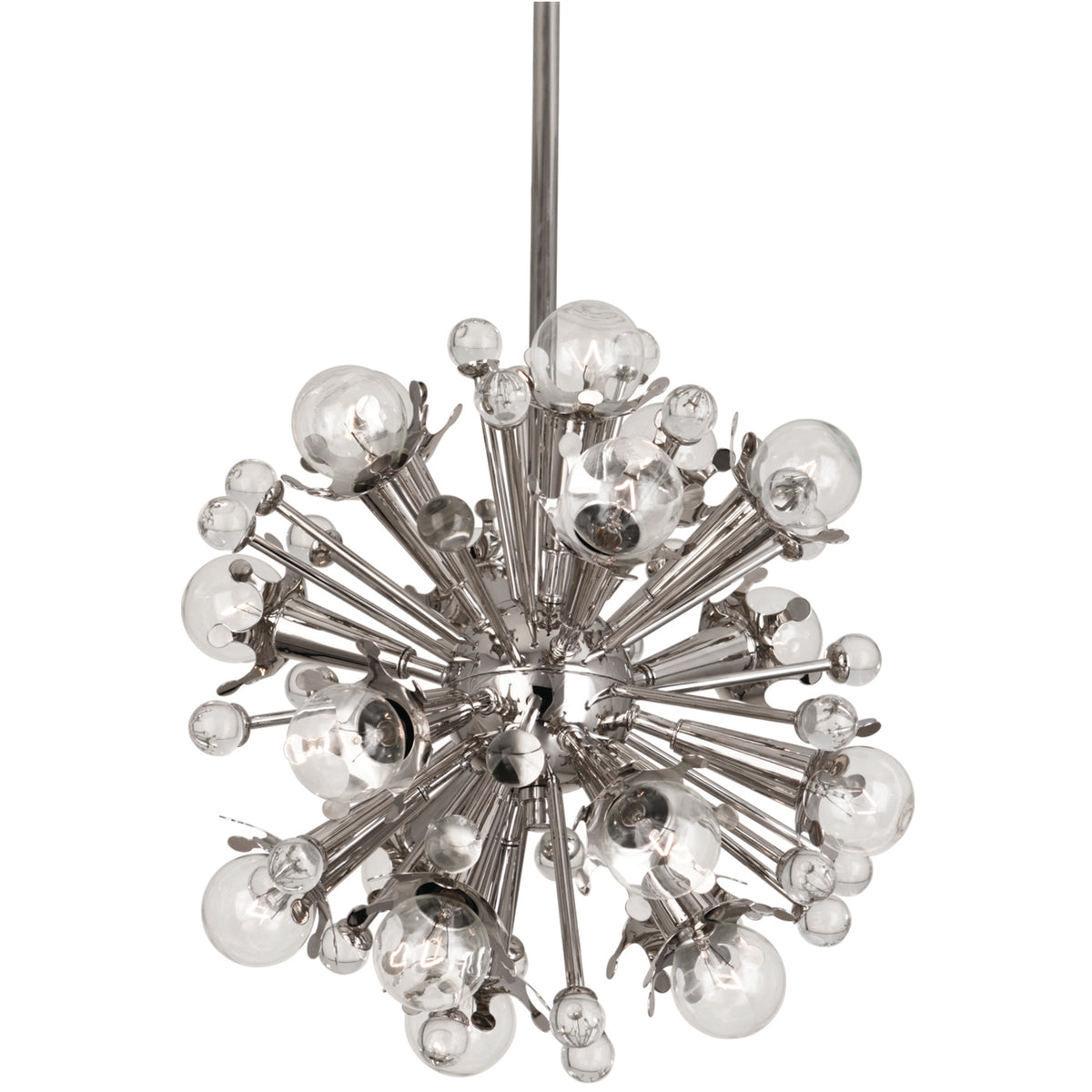 mini sputnik chandelier brass - front view