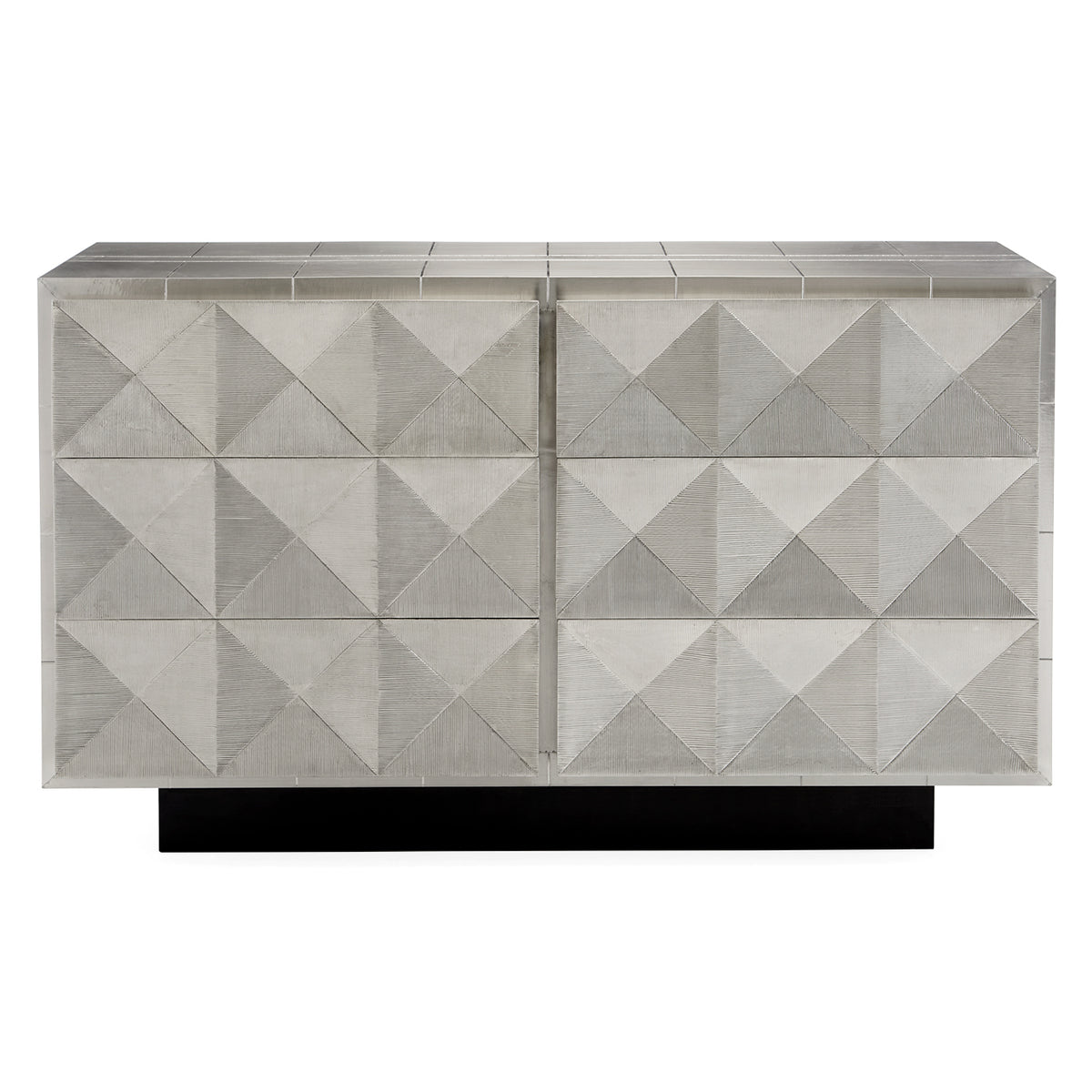 talitha six drawer dresser nickel - front view