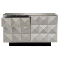talitha six drawer dresser nickel open - front view