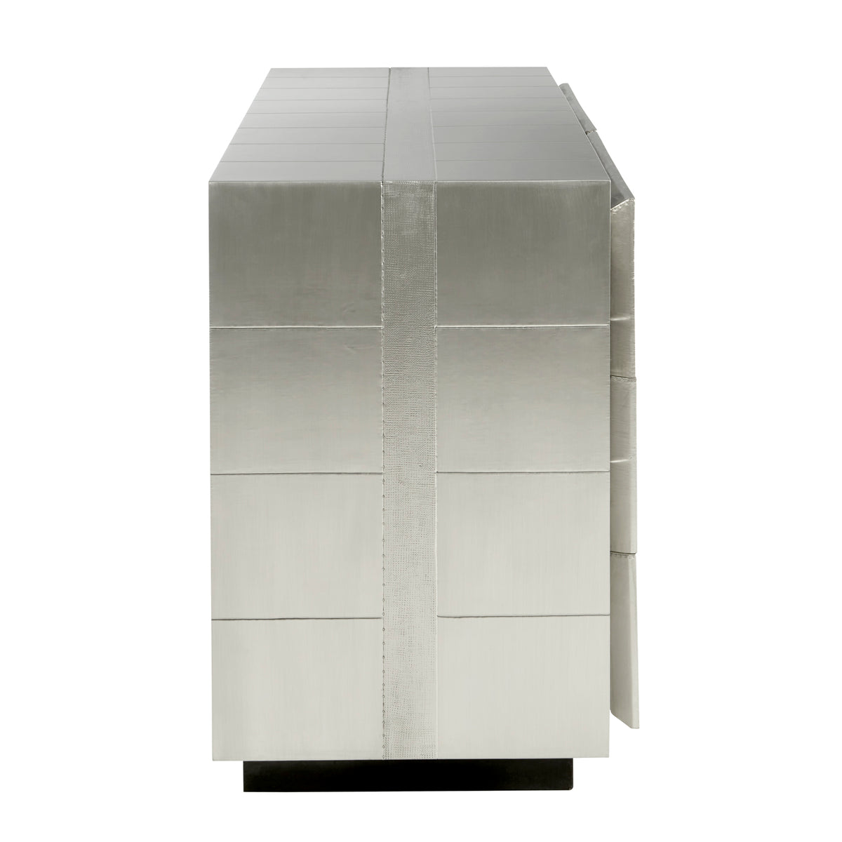 talitha six drawer dresser nickel - side view