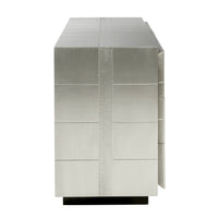 talitha six drawer dresser nickel - side view