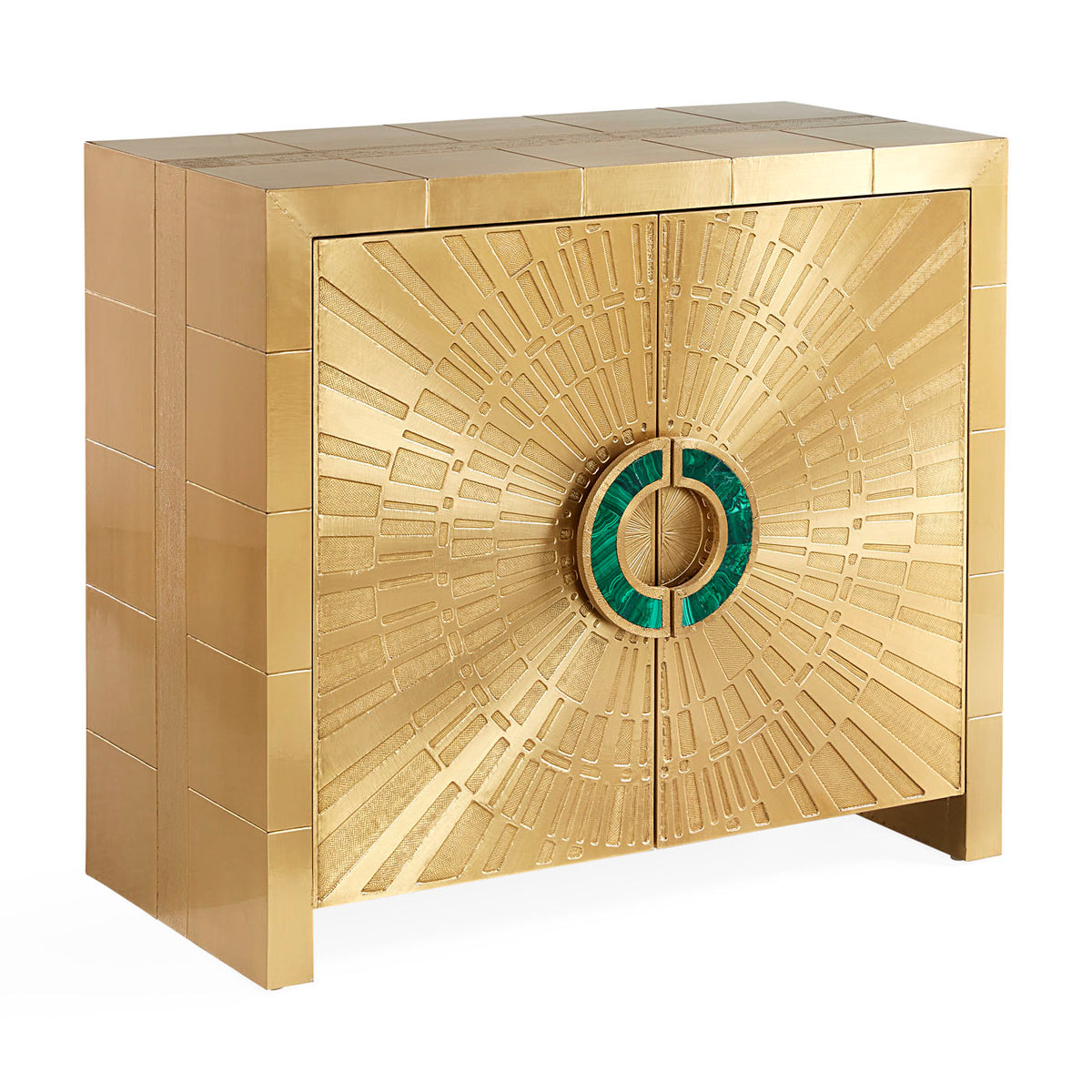 talitha cabinet brass - angle view