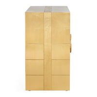 talitha cabinet brass - side view