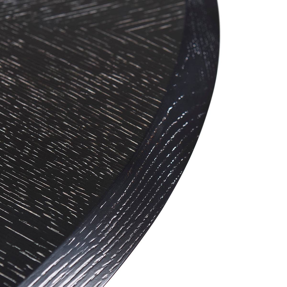 Close-up of a textured black surface
