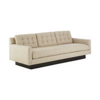 Wright Sofa in flax side view