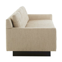 Wright Sofa in flax back view