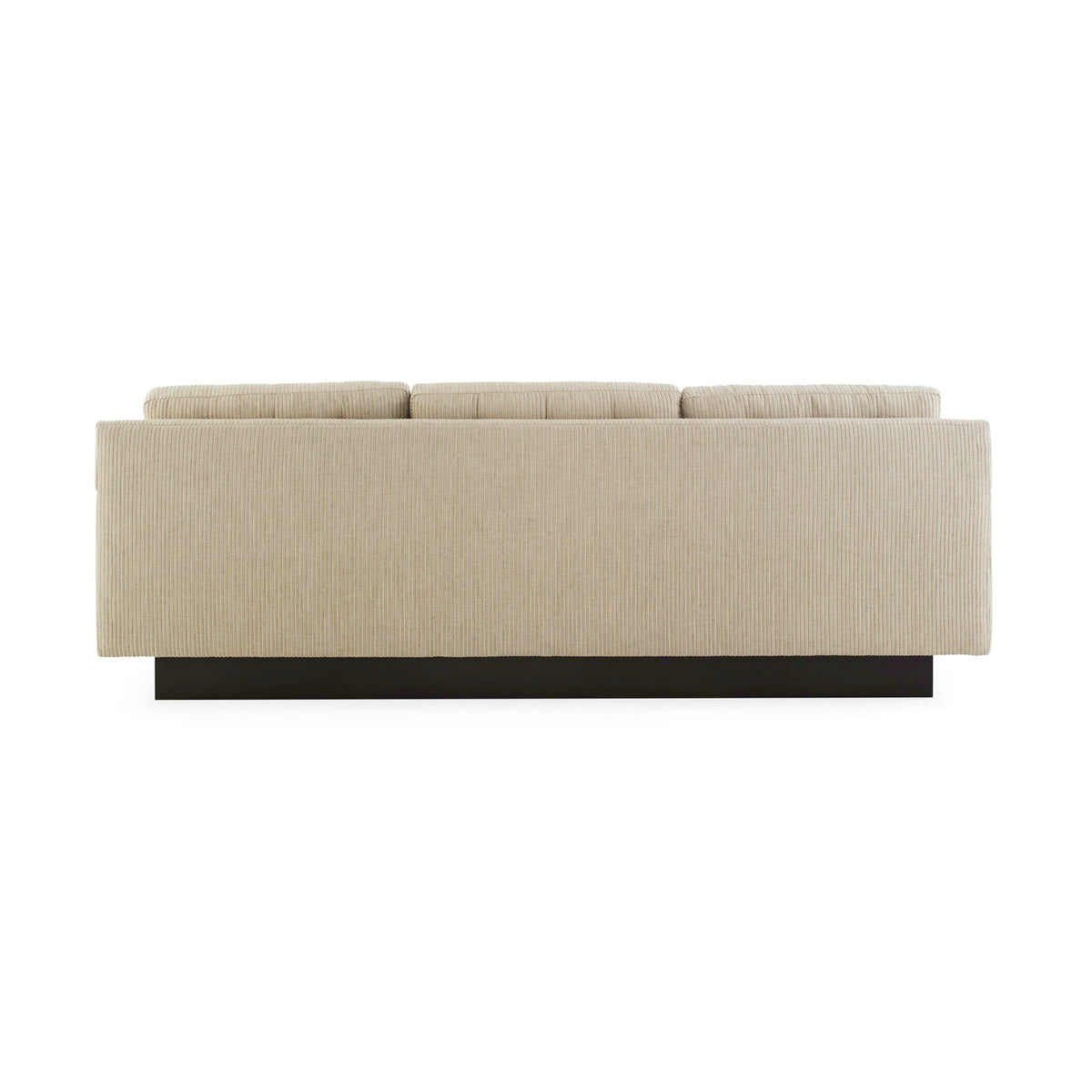 Wright Sofa in flax back angle view