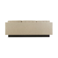 Wright Sofa in flax back angle view