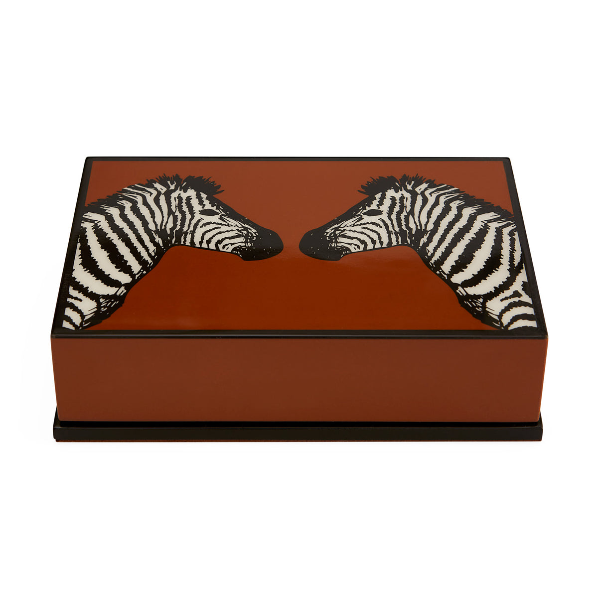 Zebras Lacquer Card Set - closed view